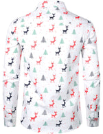 Bundle Of 3|Men's Printed Regular Fit Festive Long Sleeve Shirt