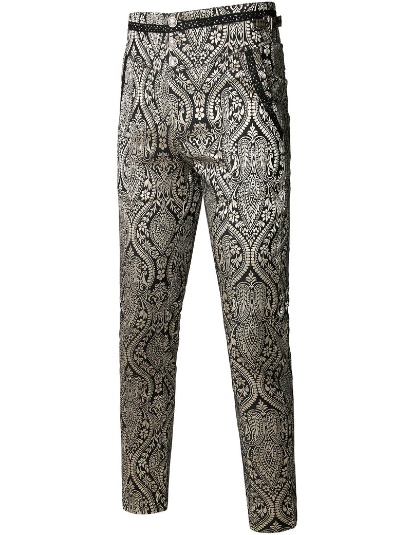 Mens Gothic Pants Cosplay Costume Trousers Steampunk Victorian Pants