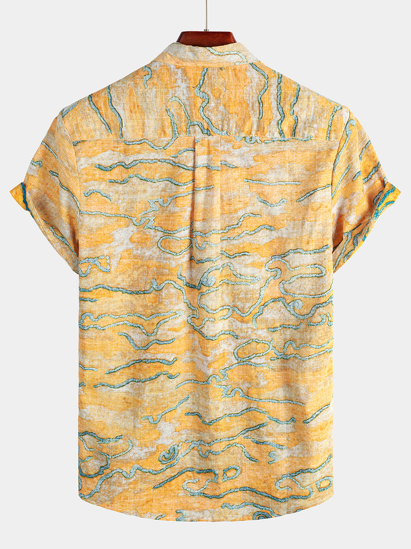 Men's Casual Holiday Pocket Rero Shirt