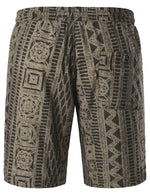 Men's Casual Vintage Boho Breathable Cotton Brown Shorts