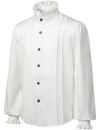 Mens Ruffle Pirate Shirts Medieval Renaissance Cosplay Costume Steampunk Victorian Tops