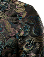 Men's Vintage Embroidered Satin Flight Bomber Jacket Coat