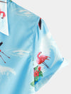 Men's Short Sleeve Floral Tropical Hawaiian Shirt