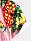 Men's Casual Pineapple Pattern Cotton Shirt