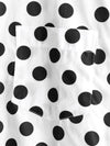 Men's Polka Dots Cotton Pocket Casual Short Sleeve Shirt