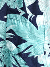 Men's Tropical Leaf Print Pocket Short Sleeve Shirt