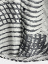 Men's Short Sleeve Striped Printed Retro Cotton Shirt