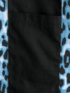 Men's Leopard Print Boling Casual Button Up Short Sleeve Hawaiian Summer Shirt