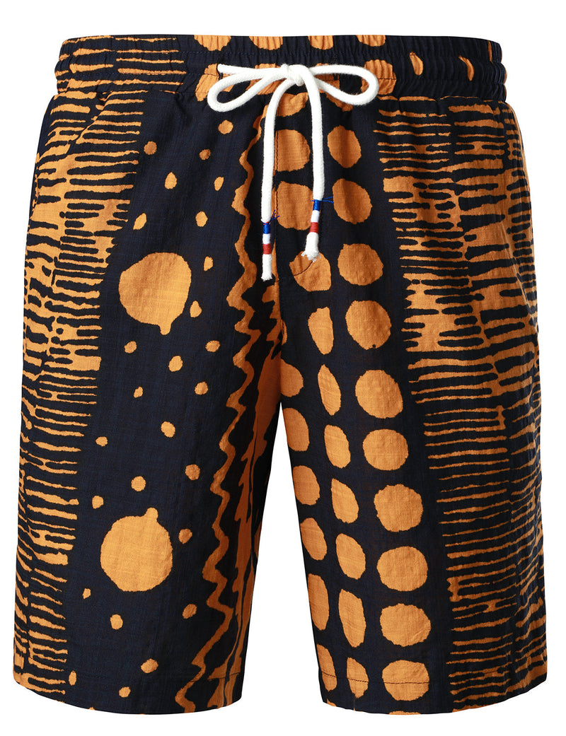 Men's Cotton Vintage Boho Shirt & Shorts Set