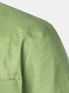 Men’s Pocket Linen Cuban Guayabera Summer Camp Button Up Short Sleeve Casual Shirt