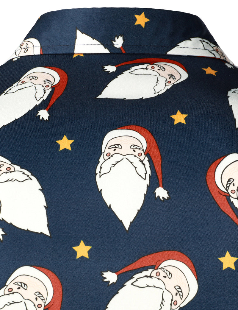 Men's Funny Santa Christmas Vacation Short Sleeve Shirt