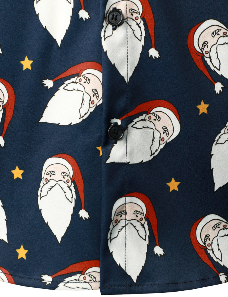 Men's Funny Santa Christmas Vacation Short Sleeve Shirt