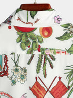 Men's Short Sleeve Floral Tropical Hawaiian Shirt