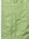 Men’s Pocket Linen Cuban Guayabera Summer Camp Button Up Short Sleeve Casual Shirt