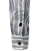 Men's Long Sleeve Classic Casual Cotton Striped Shirt