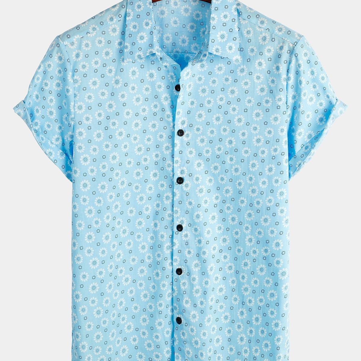 Men's Floral Cotton Tropical Hawaiian Short Sleeve Shirt