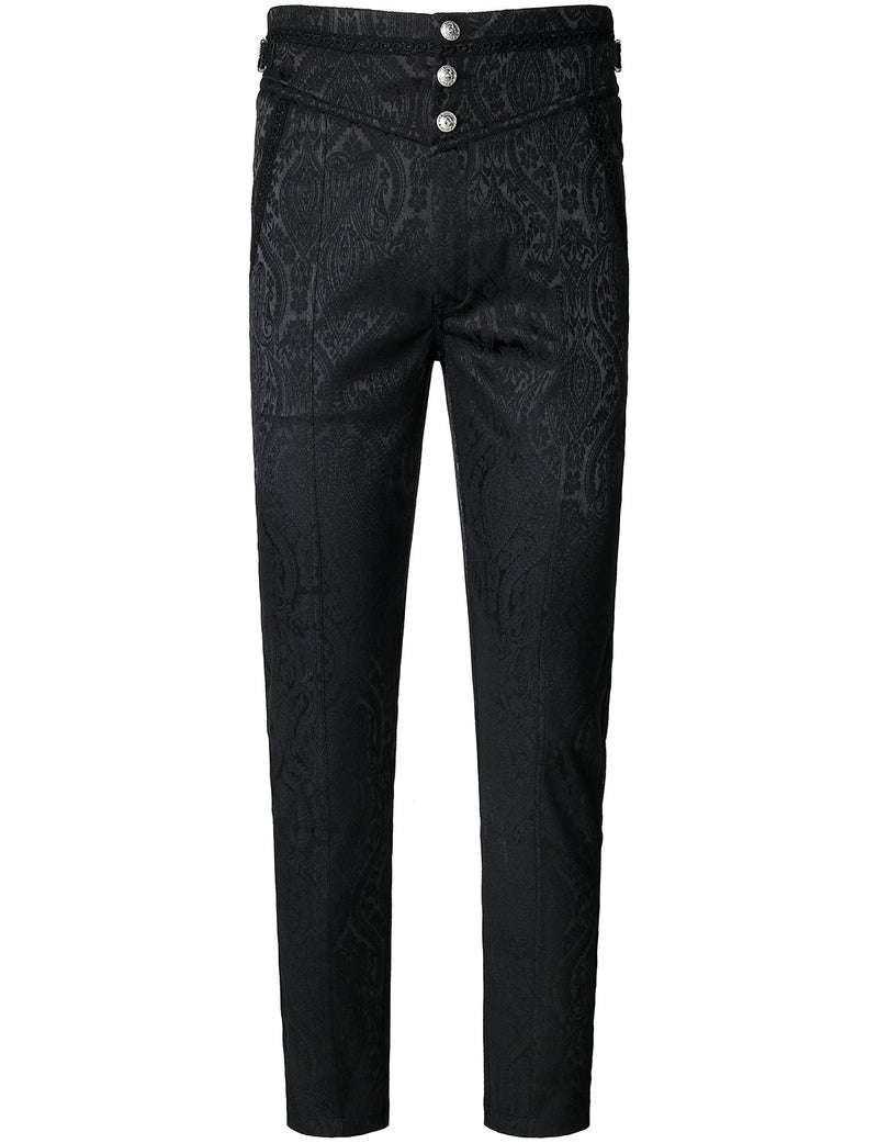Mens Gothic Pants Cosplay Costume Trousers Steampunk Victorian Pants