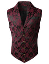 Mens Victorian Suit Vest Steampunk Gothic Waistcoat