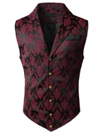 Mens Victorian Suit Vest Steampunk Gothic Waistcoat