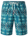 Men's Summer Boho Cotton Casual Retro Blue Shorts