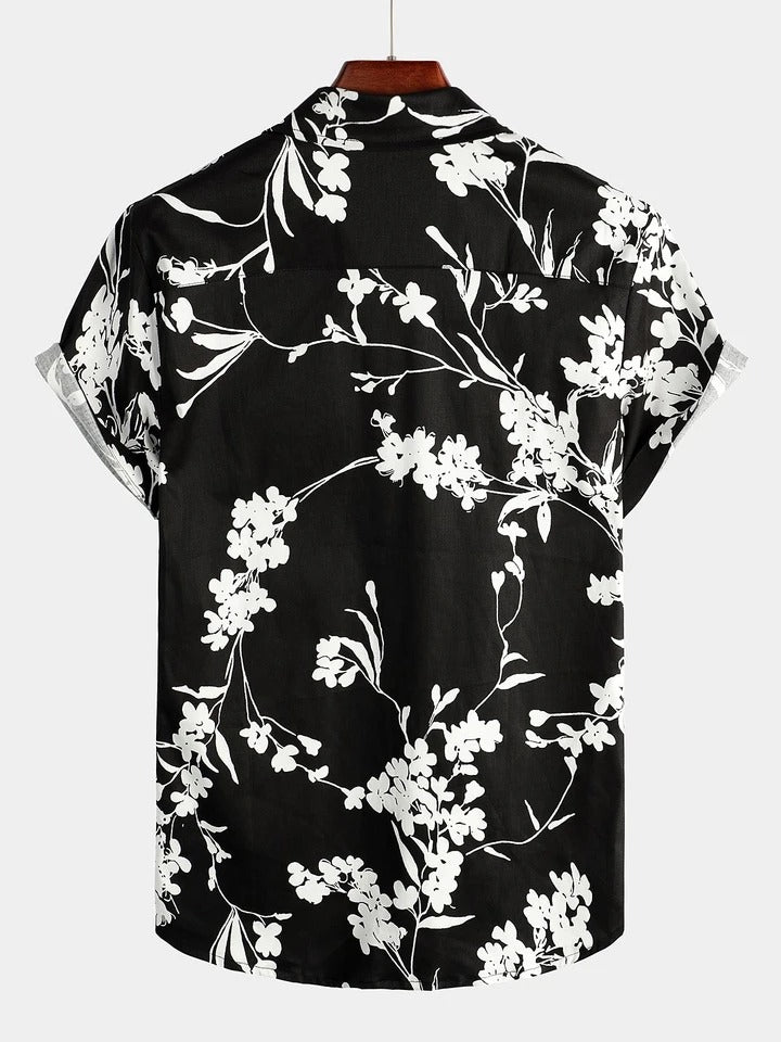 Men's Breathable Cotton Casual Short Sleeve Shirt
