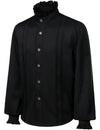 Mens Ruffle Pirate Shirts Medieval Renaissance Cosplay Costume Steampunk Victorian Tops
