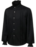 Mens Ruffle Pirate Shirts Medieval Renaissance Cosplay Costume Steampunk Victorian Tops