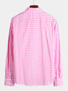 Men's Cotton Long Sleeve Plaid Casual Shirt