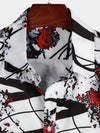 Men's Floral Short Sleeve Casual Shirt