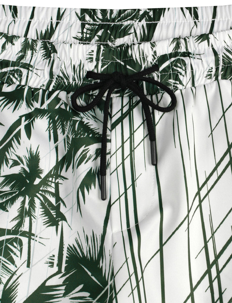 Men's Summer Casual Palm Tree Beach Hawaiian Aloha Shorts