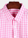 Men's Cotton Long Sleeve Plaid Casual Shirt