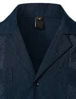 Men's Short Sleeve Button Down Cuban Guayabera Shirts Casual Suits