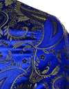 Men's Vintage Embroidered Satin Flight Bomber Jacket Coat