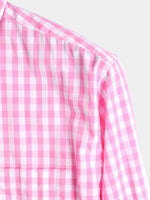 Men's Cotton Long Sleeve Plaid Casual Shirt