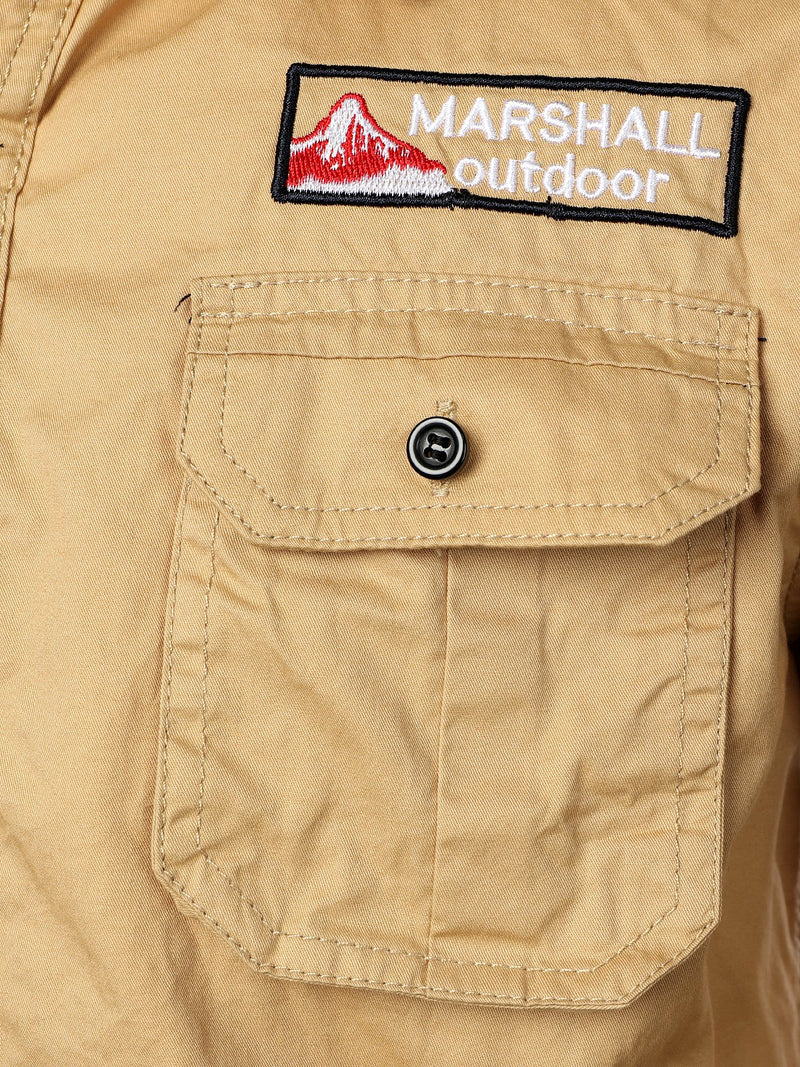 Men's Cotton Lapel Outdoor Casual Long Sleeve Shirt