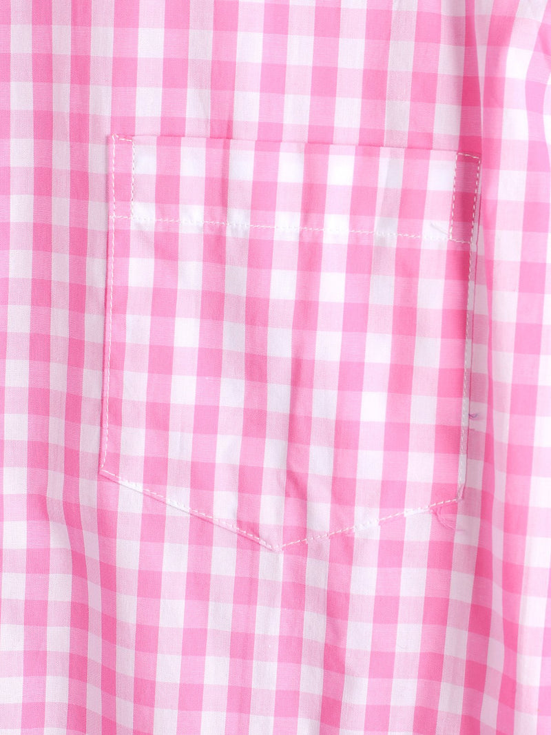 Men's Cotton Long Sleeve Plaid Casual Shirt