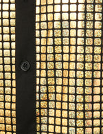 Men's Dress Shirt Sequins Button Down Long Sleeve Shirts Disco Party Costume