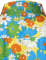 Men's Long Sleeve Cotton Floral Print Shirt
