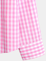 Men's Cotton Long Sleeve Plaid Casual Shirt