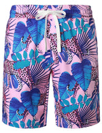 Men's Casual Leopard Hawaiian Shirt & Shorts Set