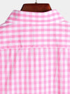 Men's Cotton Long Sleeve Plaid Casual Shirt