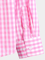 Men's Cotton Long Sleeve Plaid Casual Shirt