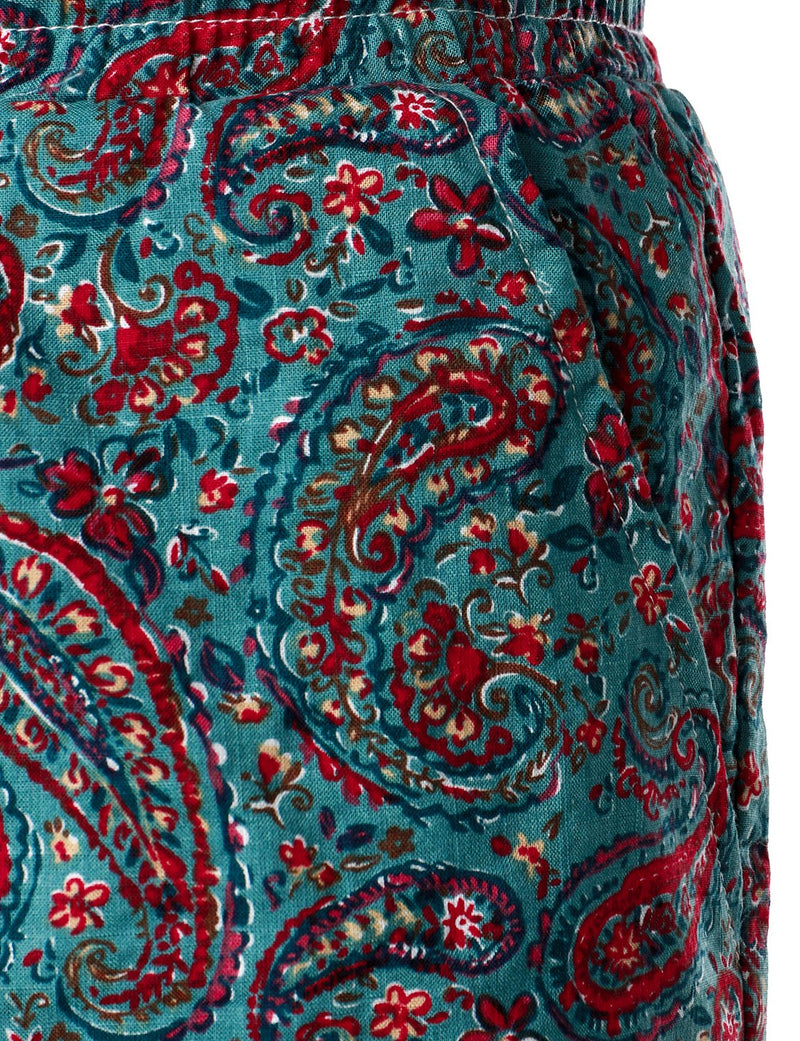 Men's Flower Casual Button Down Hawaiian Shirts&Shorts