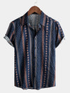 Bundle Of 3 | Men's Breathable Retro Short Sleeve Cotton Shirts