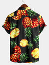 Men's Casual Pineapple Pattern Cotton Shirt