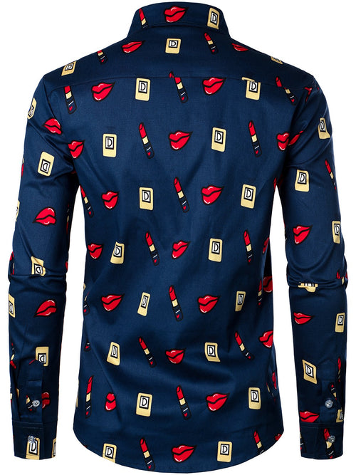 Men's Casual Cotton Long Sleeve Shirt
