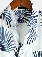 Men's Casual Holiday Cotton Pocket Short Sleeve Shirt