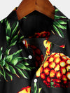 Men's Casual Pineapple Pattern Cotton Shirt