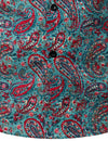 Men's Flower Casual Button Down Hawaiian Shirts&Shorts