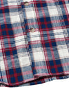 Men's Linen Plaid Pocket Summer Cowboy Check Short Sleeve Button Up Western Shirt